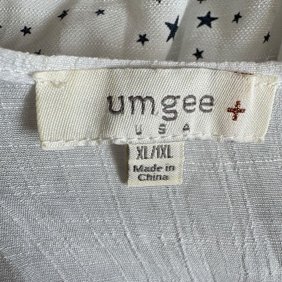 Umgee Womens Size XL 1XL Kimono Cardigan Star Celestial Festival Open Front Boho - Picture 4 of 7